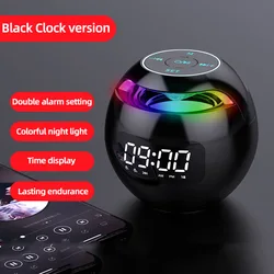 Colorful LED MP3 Speaker Multifunction LED Digital Display Alarm Clock Music Player Portable Smart Radio FM Buffer Speaker Bass