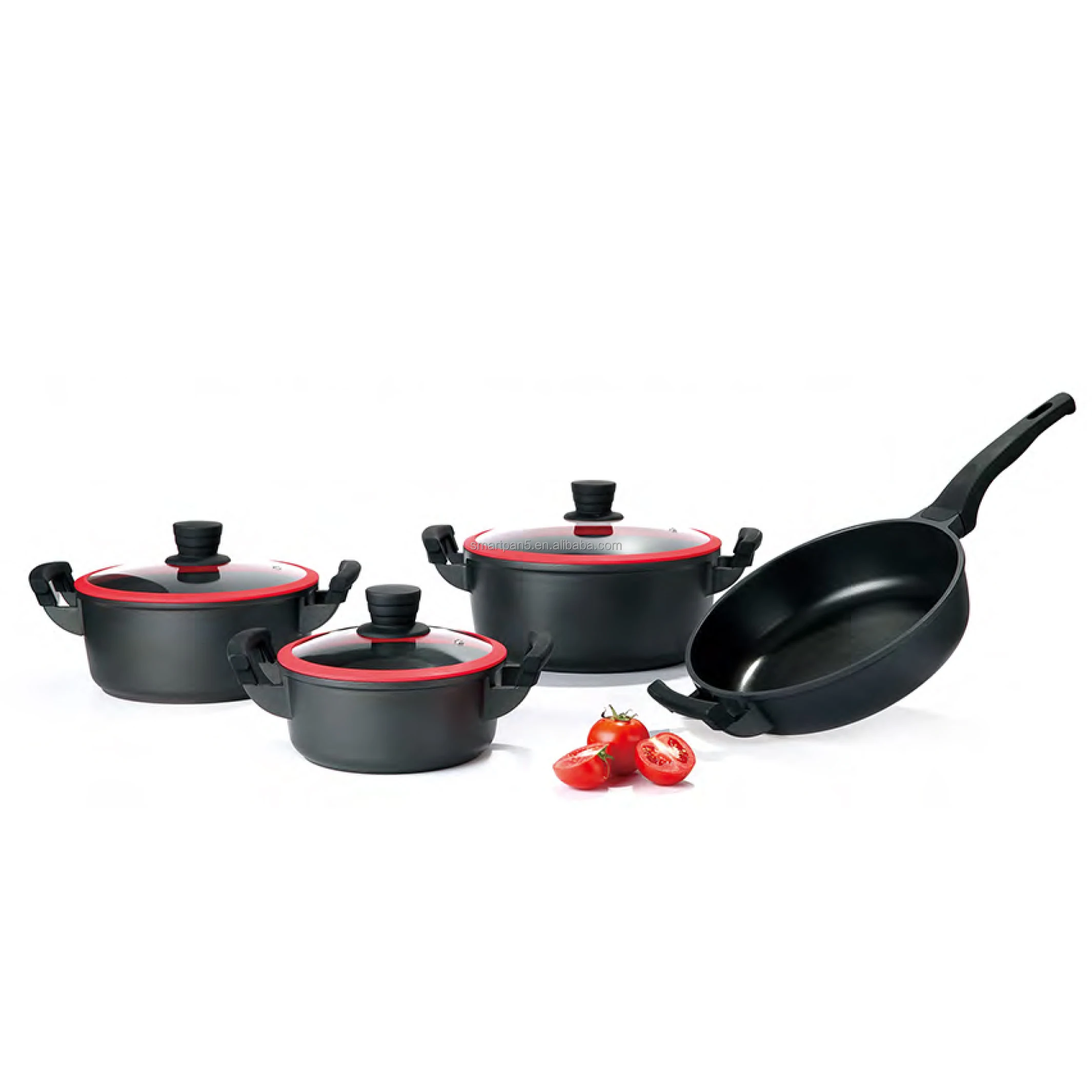 Nonstick Cookware Set Kitchen Pots and Pans Set with 2 pieces frypan set, Stovetop,Induction & Dishwasher Safe, 8 Piece