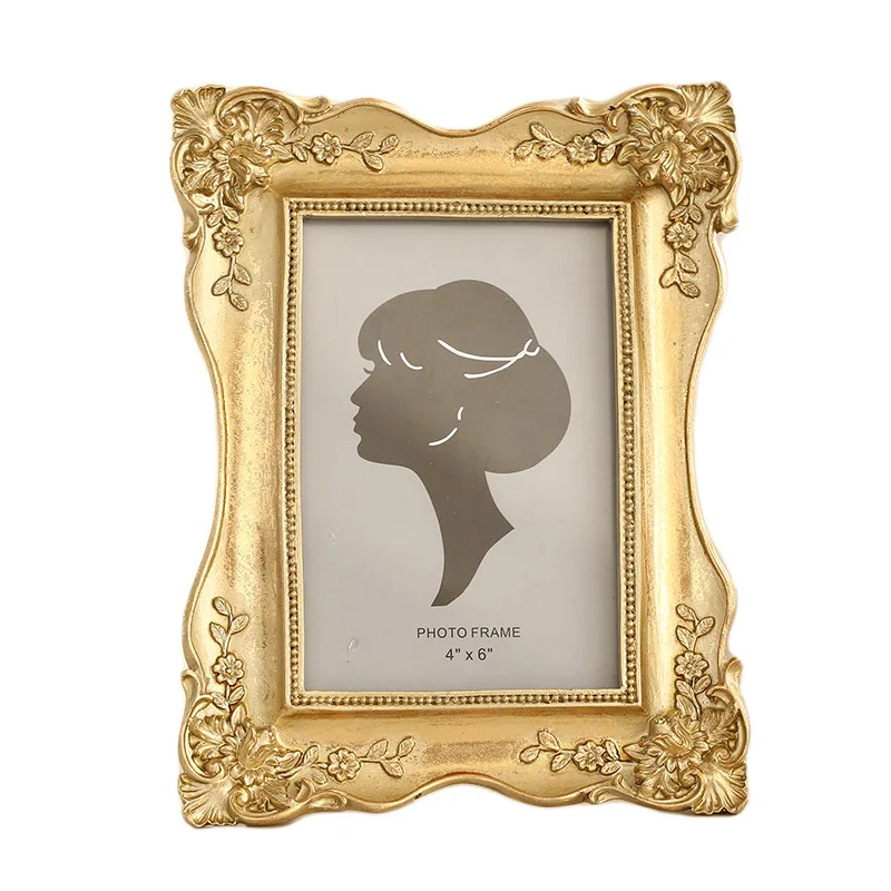 
Retro Style Phnom Penh Carved Pattern Elegant Princess Style Luxury Decorative Photo Frames Personalize Picture Frame 