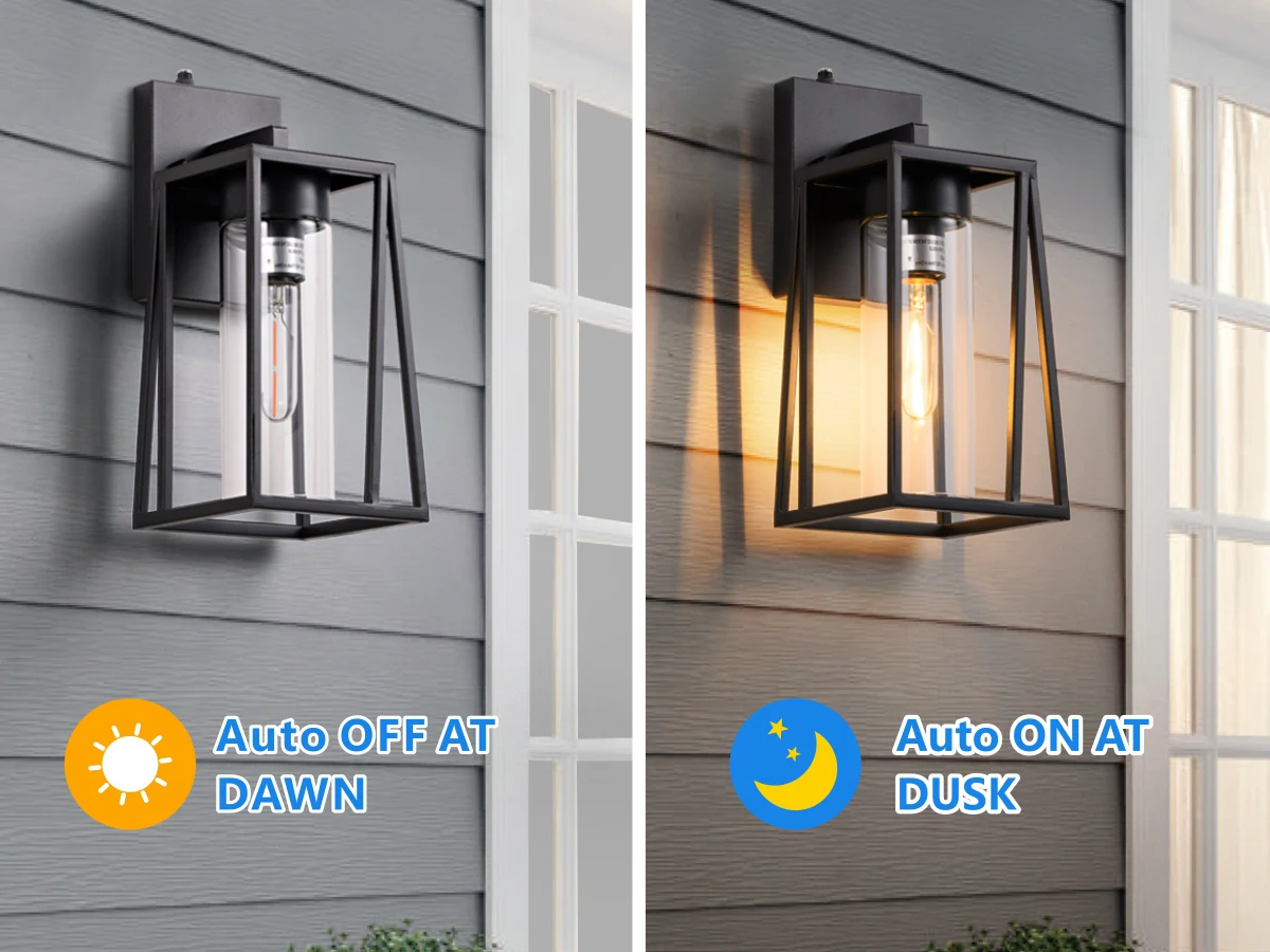 Factory Wholesale Waterproof Contemporary Black Outdoors Modern Home Wall Lights