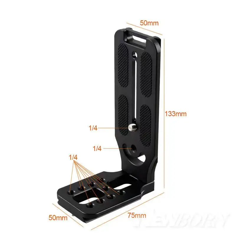 Vertical Shoot Quick Release L Shape Plate Bracket Base Holder For Camera