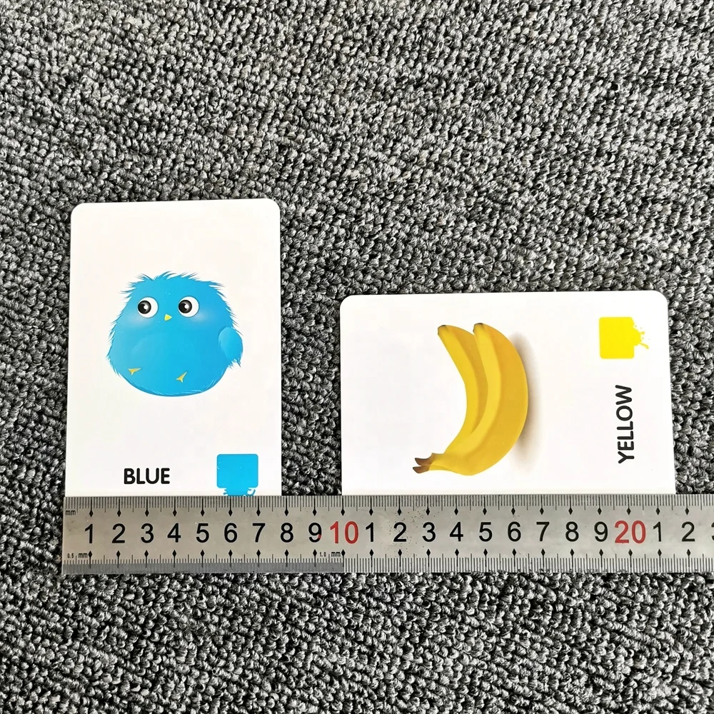 Wholesale ready to ship custom educational kids flash card printing