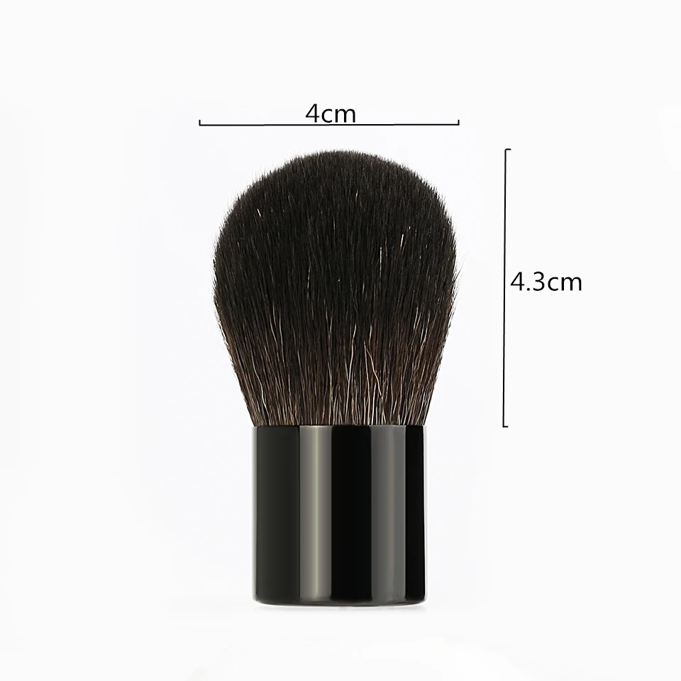 BEILI Retractable Kabuki Makeup Brushes Blush Brushes Set Portable Powder Brushes with Flat Angled Top for Travel