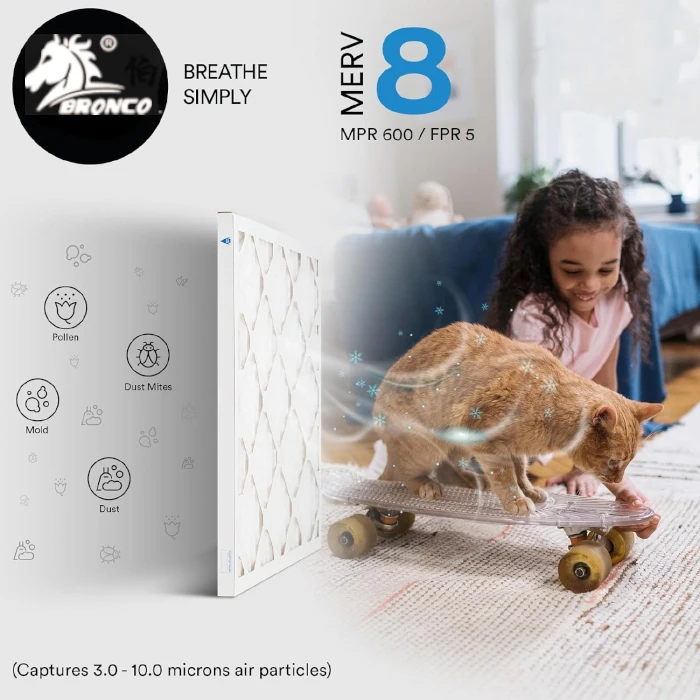 Воздушный фильтр 12x12x1 переменного тока для MPR 600 плиссированный HVAC AC печь Адаптированный к Merv-8