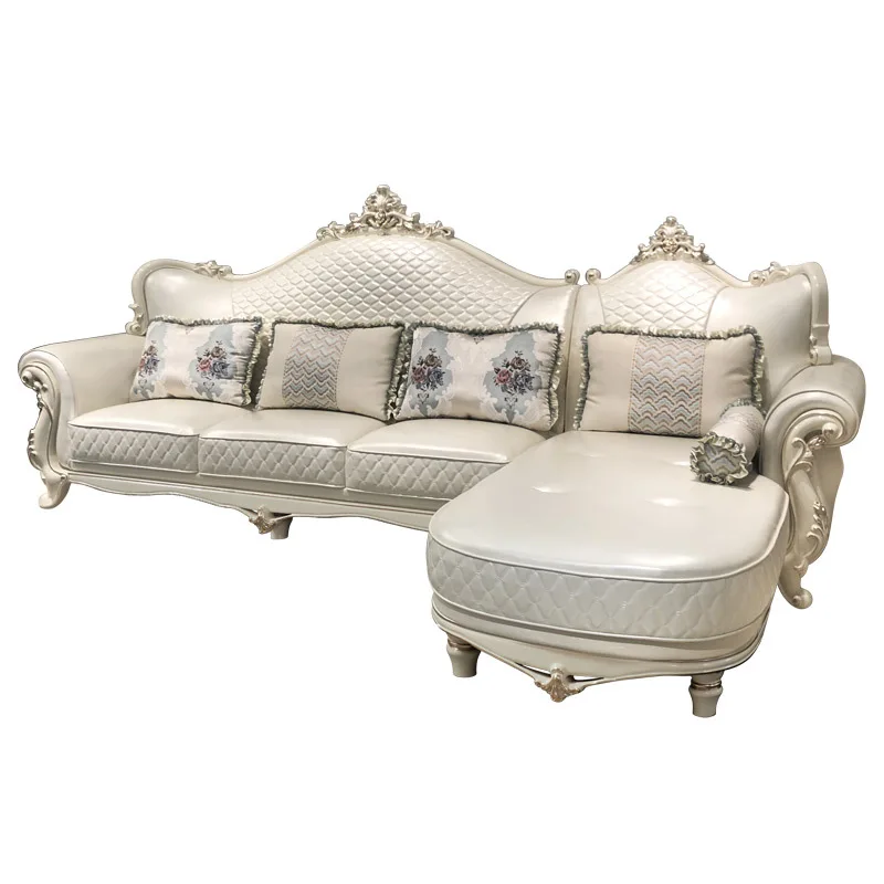 Best Selling Genuine Leather Upholstery Couch Solid Wood Living Room Furniture Sofa