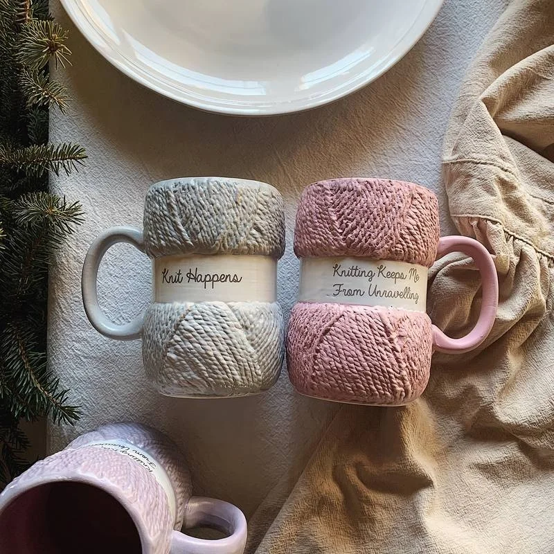 Красочные шерстяные керамические кружки, кофейная кружка, молочный чай, офисные чашки, посуда для напитков, лучший подарок на день рождения