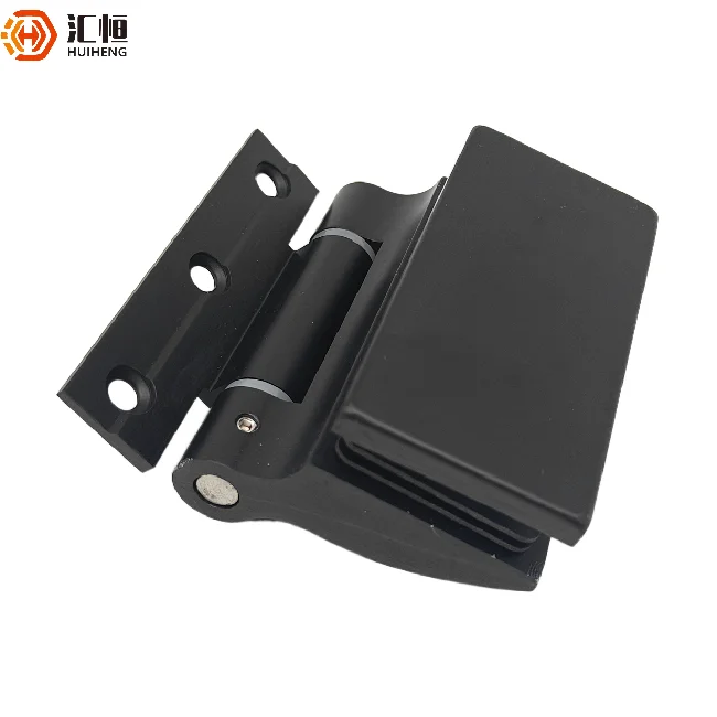 China Top Selling Black Door Glass Hinges Aluminum Hinges for Window and Doors