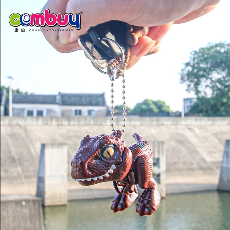 Bite fingers carry key chain model cute mini toy dinosaur