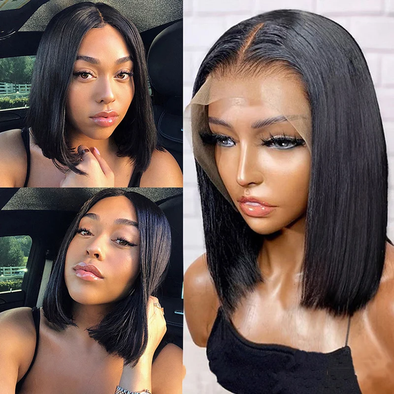 Colored Bob Hd Lace Wig 100% Virgin Human Hair,Wholesale Peruvian Bob Wig,human Hair Lace Front Bob Wigs For Black Women