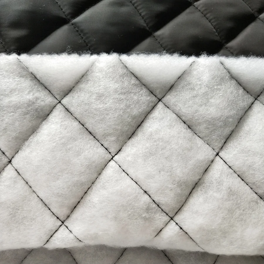 Стеганая подкладка из полиэстера 210T со стразами 5*7,5 см