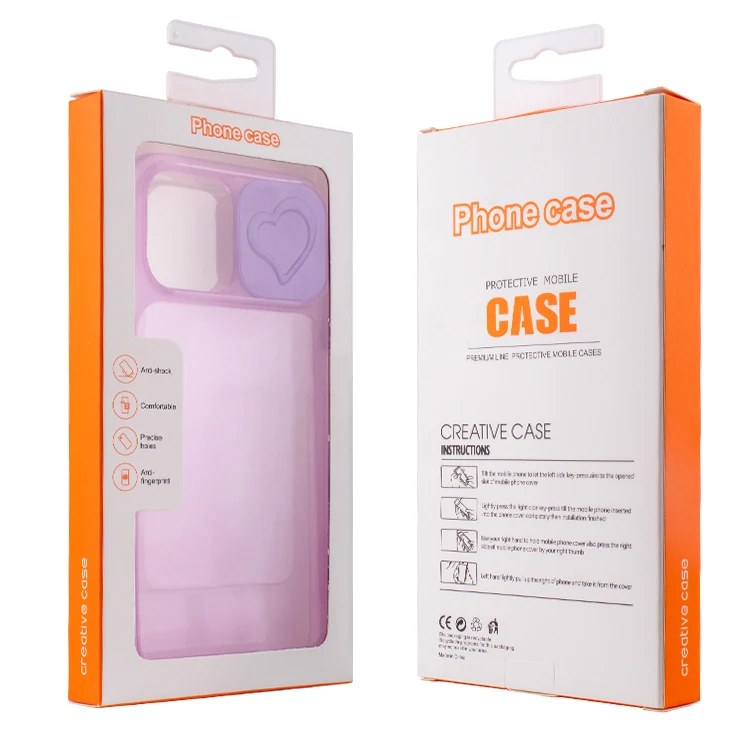 Custom In Stock Mobile CellPhone Case Paper Retail Packaging Box Cell Phone Cases Paper Blister Carton PVC Package
