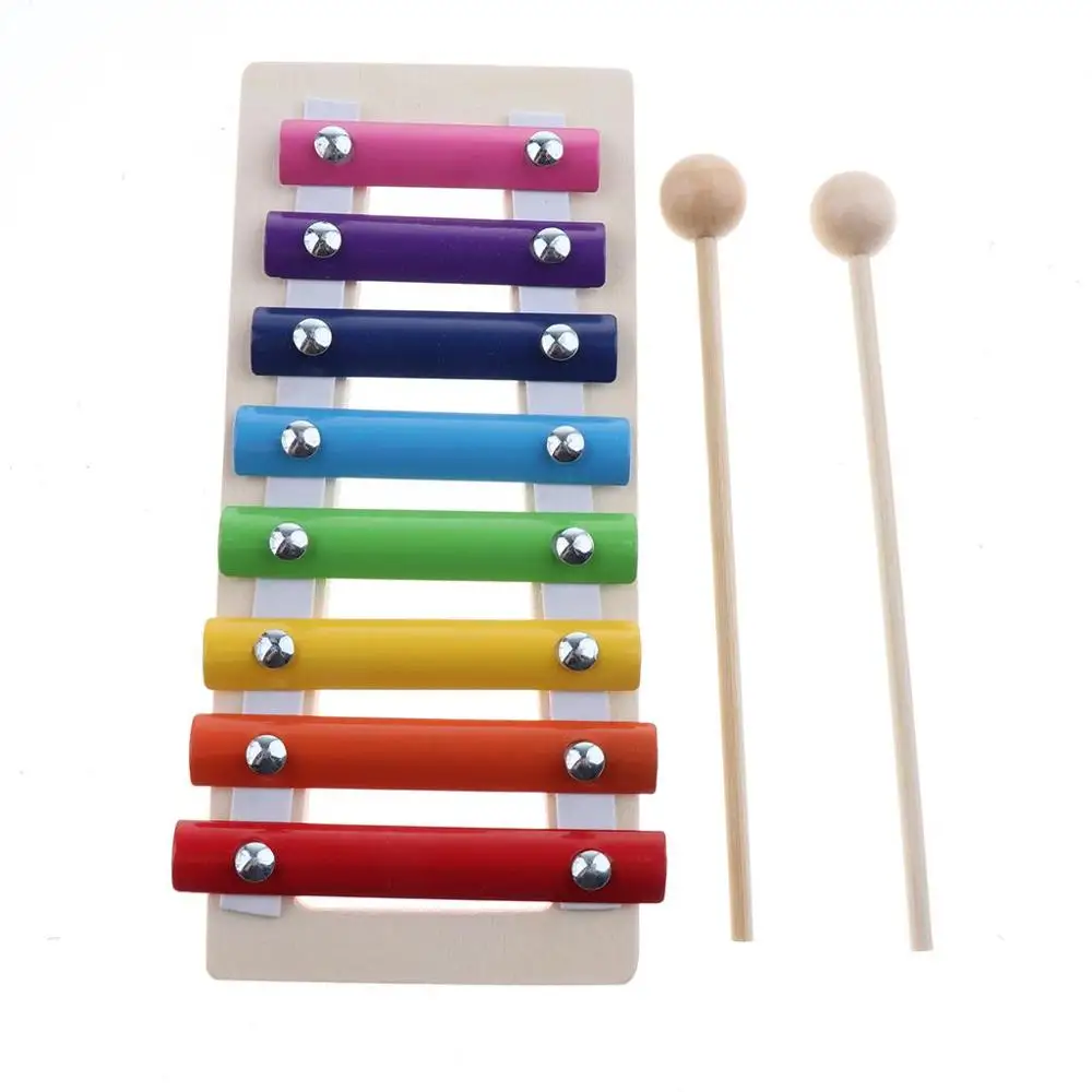 Baby Pink Educational Abacus Math Toys Unicorn Music Instruments Wooden Xylophone For Kids