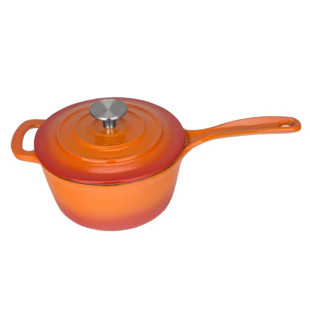 Wholesale Multi-color Enamel Cast Iron Dutch Oven Saucepan Milk Pot Non Stick Hot Pot Mini Casserole Cast Iron Cooking Soup Pot