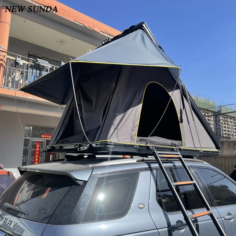 Portable Design Easy to Transport and Install Aluminum Triangular Roof Top Tent