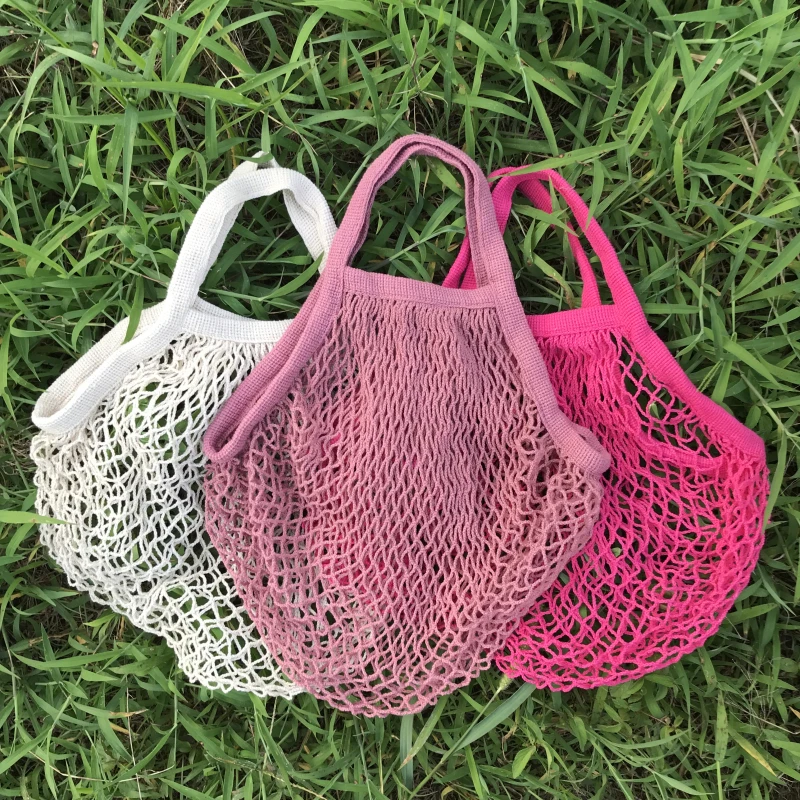 Wholesale 100% Organic  Eco-Friendly Packaging Fruit Vegetable Recyclable Fruit Small Jute Organic Cotton Bag