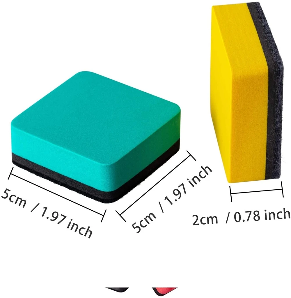 Made of high quality EVA magnetic chalkboard eraser dormitory, game room, play centers etc