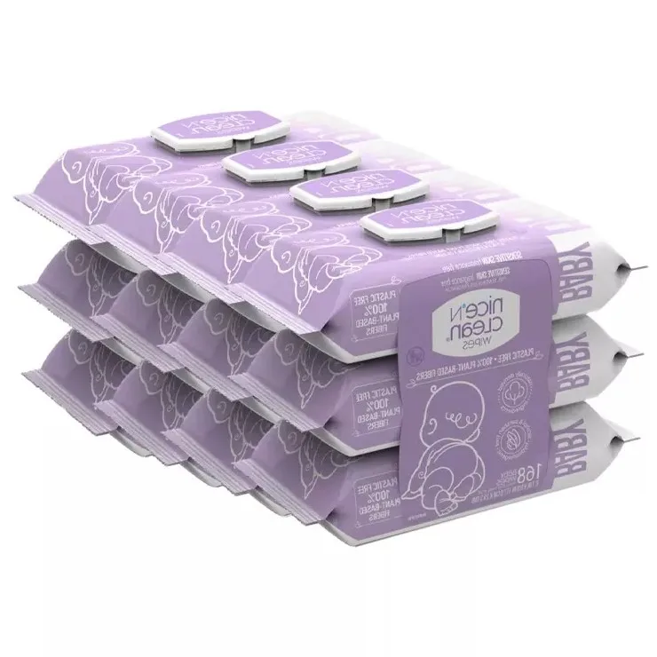 Custom Baby Wipes Biodegradable Natural Bamboo Baby Diapers Wipes Sensitive Pampers Wipes For Baby