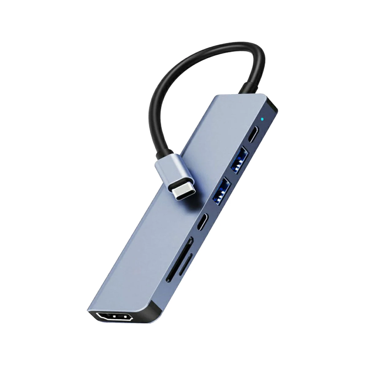 7 in 1 USB C HUB USB3.1 to 4K HDMI USB3.0 2.0 TF SD PD Charger 7Port Type-c Docking Station for Macbook and Type C Devices