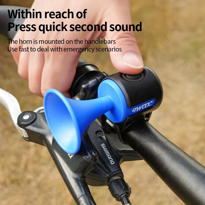 Electronic Horn Of Bicycle Bell With Super Loud Sound Mountain Bicycle Buzzer Reminder Device Riding Equipment Accessories