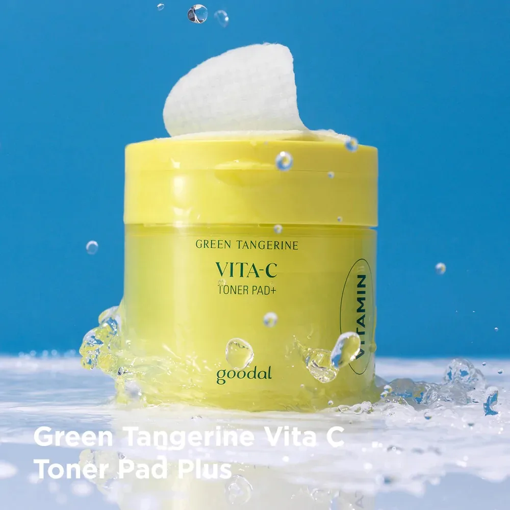 Korean Goodal Vitamin C Skin Care Dark Spot Remover Toner Pads Green Tangerine Vita-C Dark Spot Care Pad 70 ea