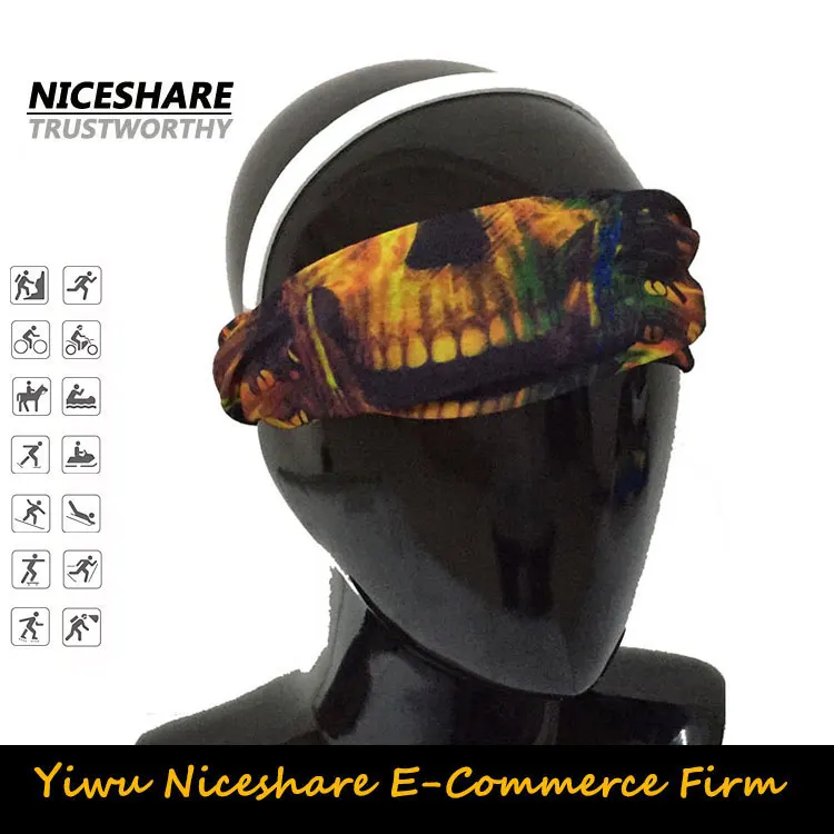 Azo Free Anti UV SPF40 Printed Flag Bandanas Outdoor Sport American Flag Seamless Magic Bandana