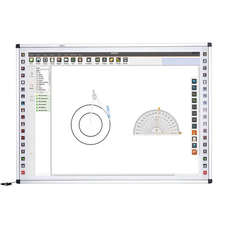 Optical White Smart Interactive board With Teaching Software