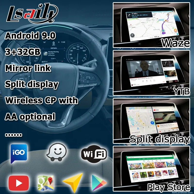 Android / CP AA interface for Cadillac CT5 2019- with gps navigation auto android optional CUE system by Lsailt