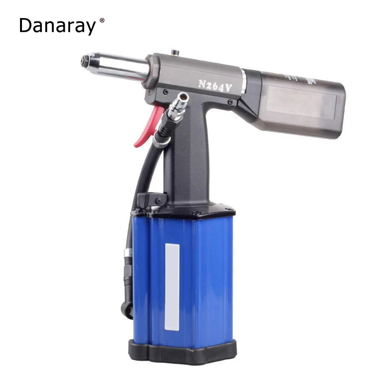 Auto Self-Priming Stainless Steel Blind Rivets Pull Riveting Gun Pneumatic Riveter with Collection Bottle