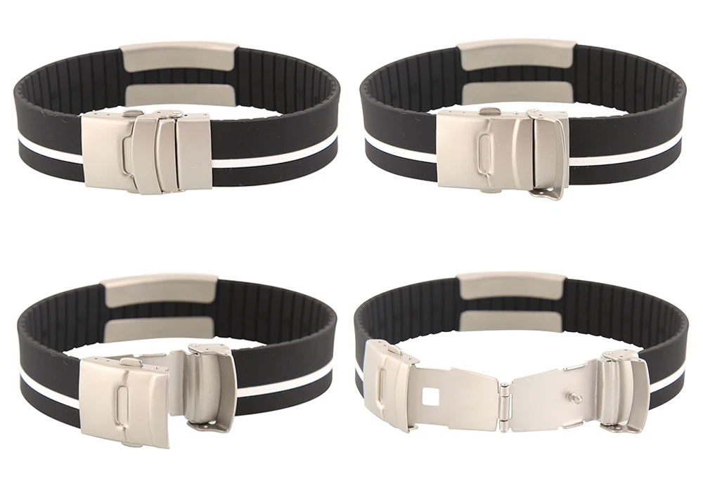 Fashion Men Women Stainless Steel Buckle Sport Outdoor Survival Camping Paracord Whale Tail U Shape Anchor Rope Bracelets