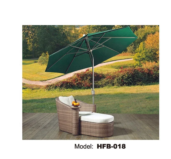 hotel outdoor umbrella day bed chair