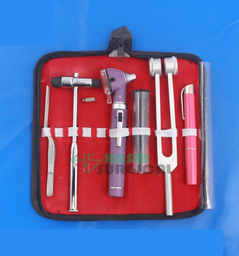 Otoscope fiber optic tuning fork kit