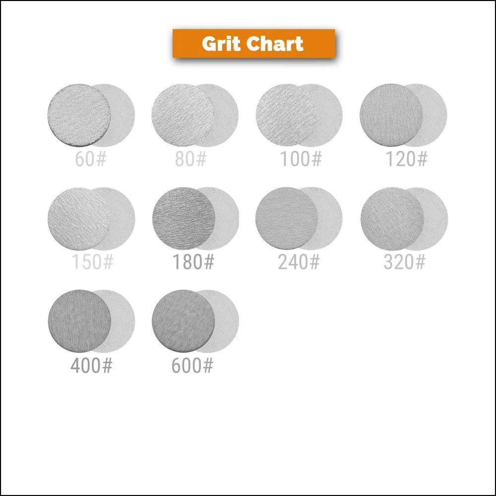 konaflex abrasive premium platinum white  6inch(150mm) hook&loop sanding disc