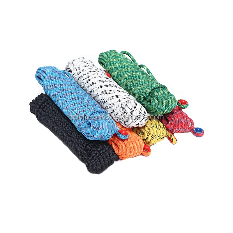 8MM Escape Rope 32ft 65ft 98ft 165ft 246ft High Strength Outdoor Safety Static Rock Climbing Rope