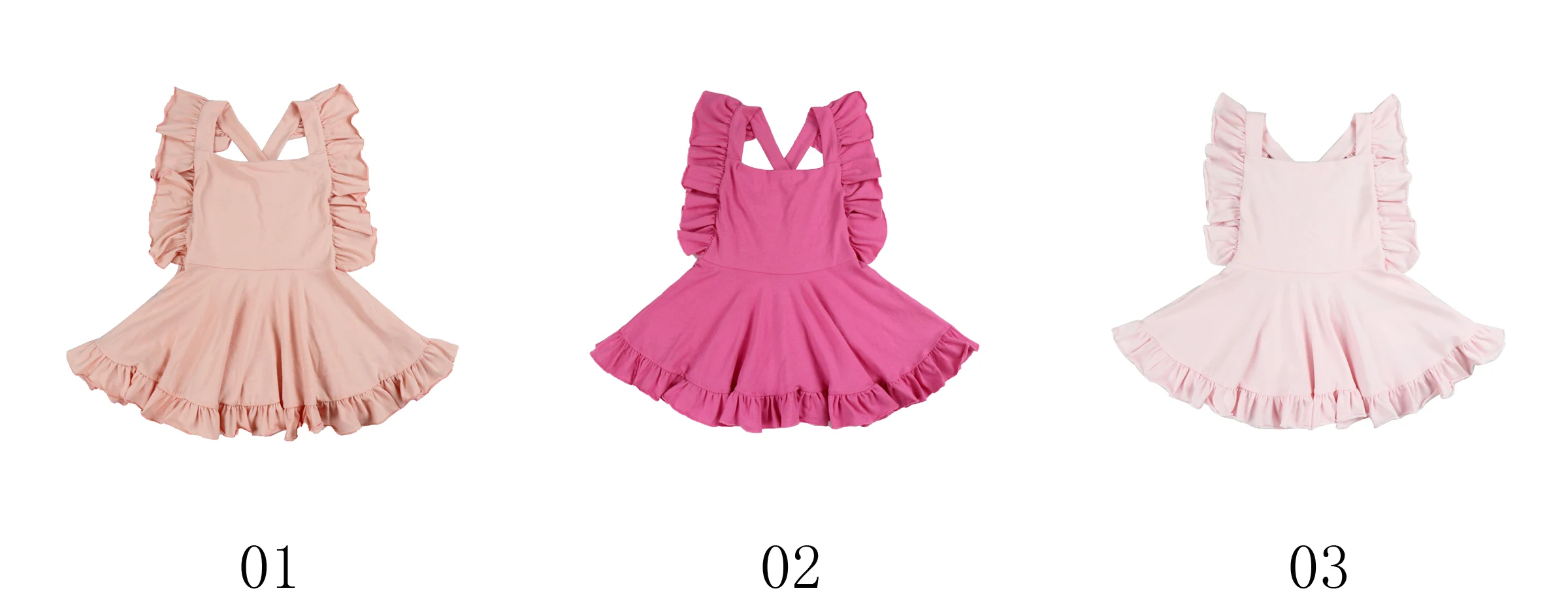 2023 Yiwu Yiyuan lovely little girls pink dress kids summer dress girls infant princess ruffed cotton frock 6month baby dress