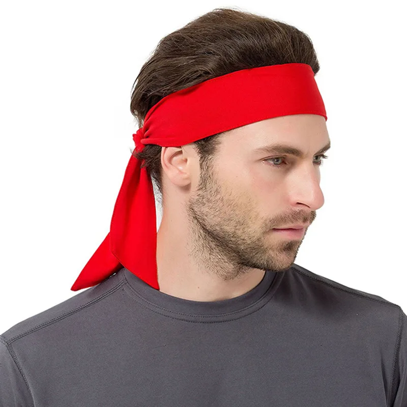 HUALIAN SPORTS Dry-Fit Head Ties Tennis Headbands Sweatbands for Women Men Boys Girls Kids Performance Elastic & Moisture