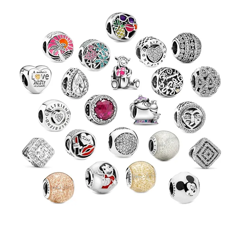 
Wholesale 925 Sterling Silver Jewellery European Charms Beads for DIY Bracelet 