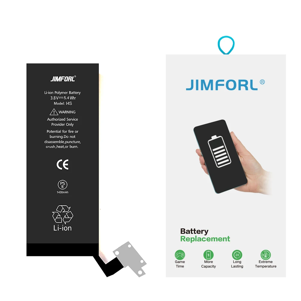 
100% Original manufacturer Rechargeable Replacement iPhone 4s battery with TI ic and full 1430 mAh capacity 