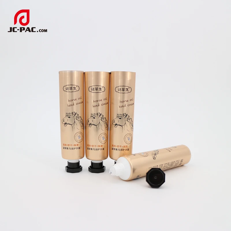 
Hot Stamping Surface Handling And Cosmetics Usage Hand Cream Packaging Tubes Cosmetic Plastic Tube Packaging for Baby Lotion 