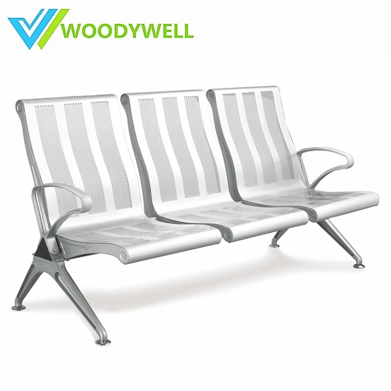 3 Seater Waiting Chair Public Airport Waiting Bench Hospital Waiting Sofa Steel Chair