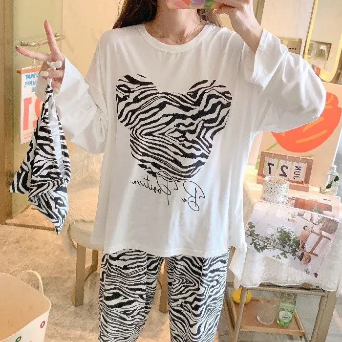 Оптовая продажа длинная одежда для сна ночные костюмы Piyama Lucu Daster Wanita Baju Tidur Корейская Милая Пижама Дамская пижама женщин