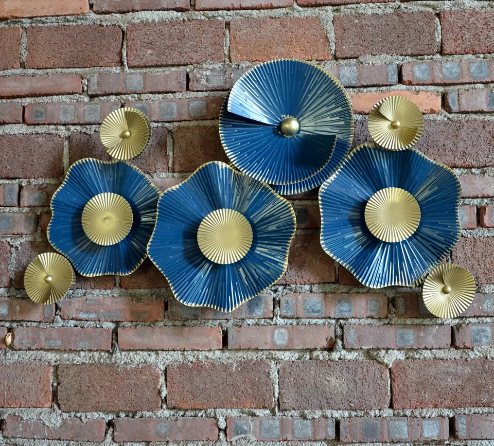 
living room wrought iron sheet circle Antique Metal Wall Art 