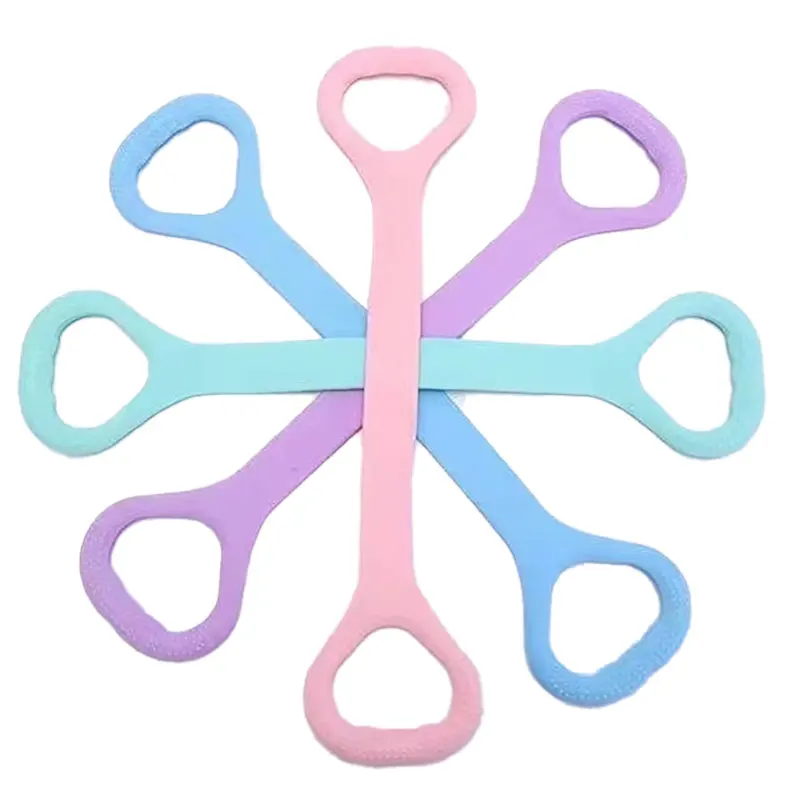 Figure 8 Exercise Resistance Band With Non-Slip Handle Chest Expander Shoulder Arm Strength Training Yoga Stretching Band