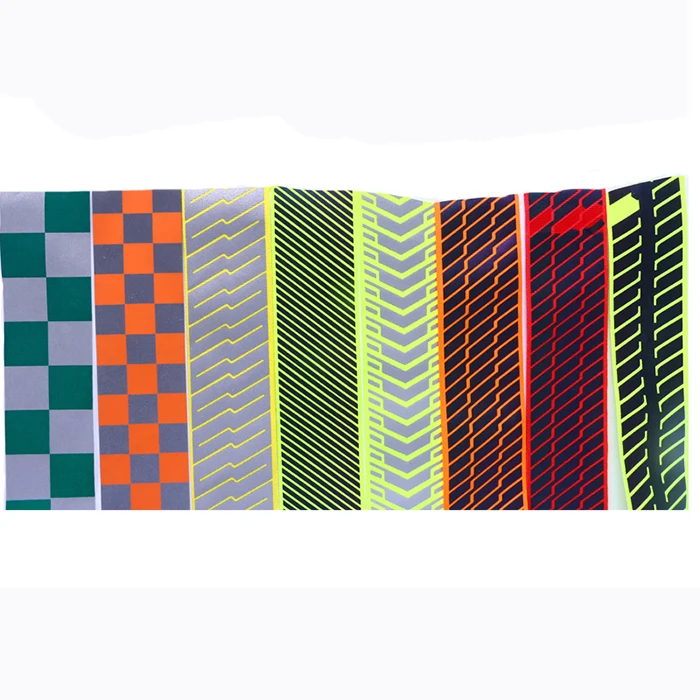 OEM Self Adhesive Heat Transfer Silver Reflective Tape for Clothing Segmented Reflective Stripe for Safety Garment