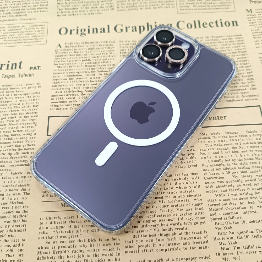 TPU Clear Magnetic Phone Case For MagSafe Wireless Charging For iPhone 13 14 Transparent Case Covers