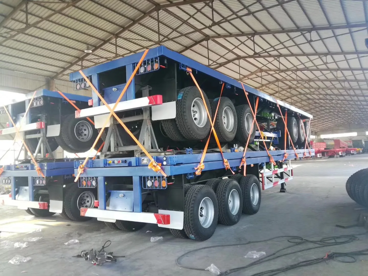 Best Price 30 40 50 Ton 2 3 4 Axles 48 Ft 40 Ft 20 Ft Flatbed Trailer for Sale
