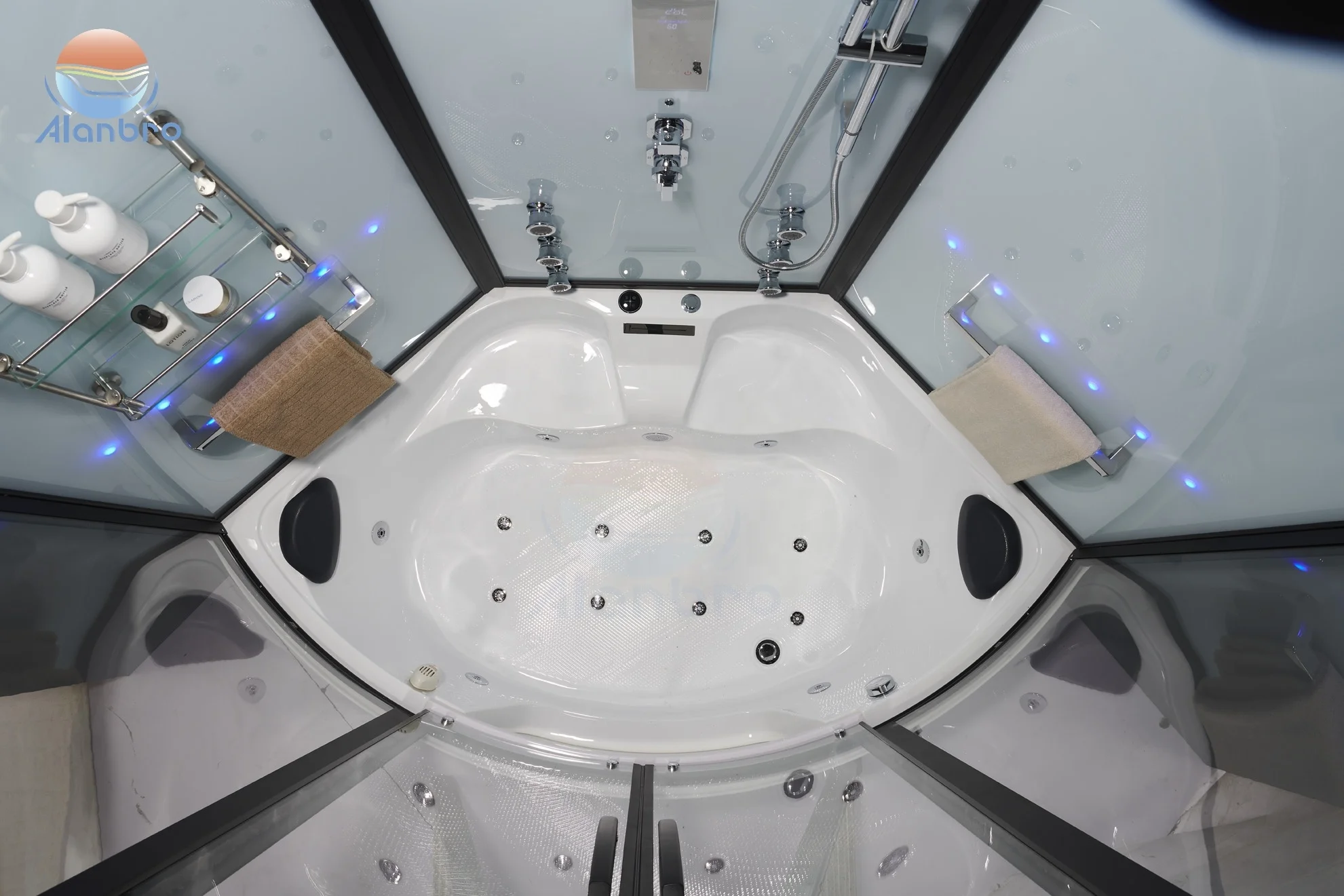 Sauna and steam combined room multi-functional luxury sauna bath indoor steam shower room