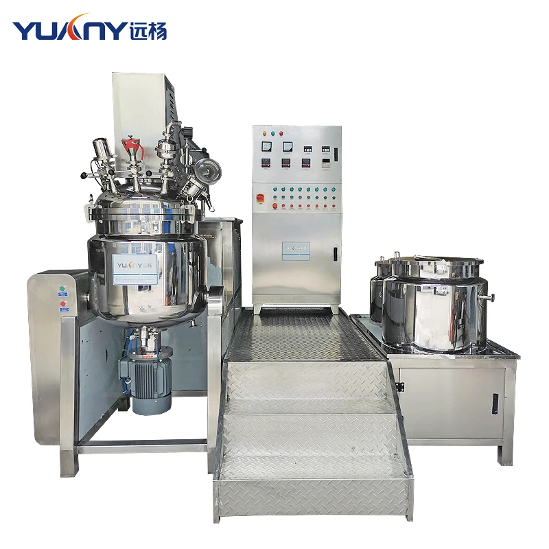 Gmp Standard Cosmetics Production Machines Homogenizer Mixer Emulsifying Vacuum Mixer Cosmetics Products Machinery 50l 100l 150l