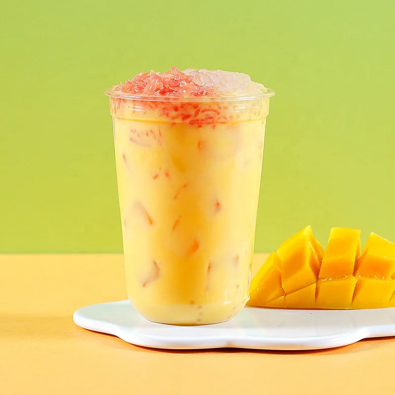 Пузырьковый чай горячие напитки сырье-охлажденный манго Sago крем с помело порошок/манго порошок