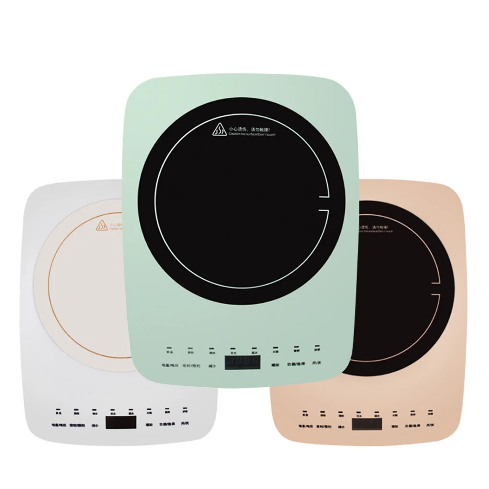Household Induction Cooker 2200W Heating Plate Electromagnetic Oven Electric Stove Cooking Machine Waterproof Touch Control