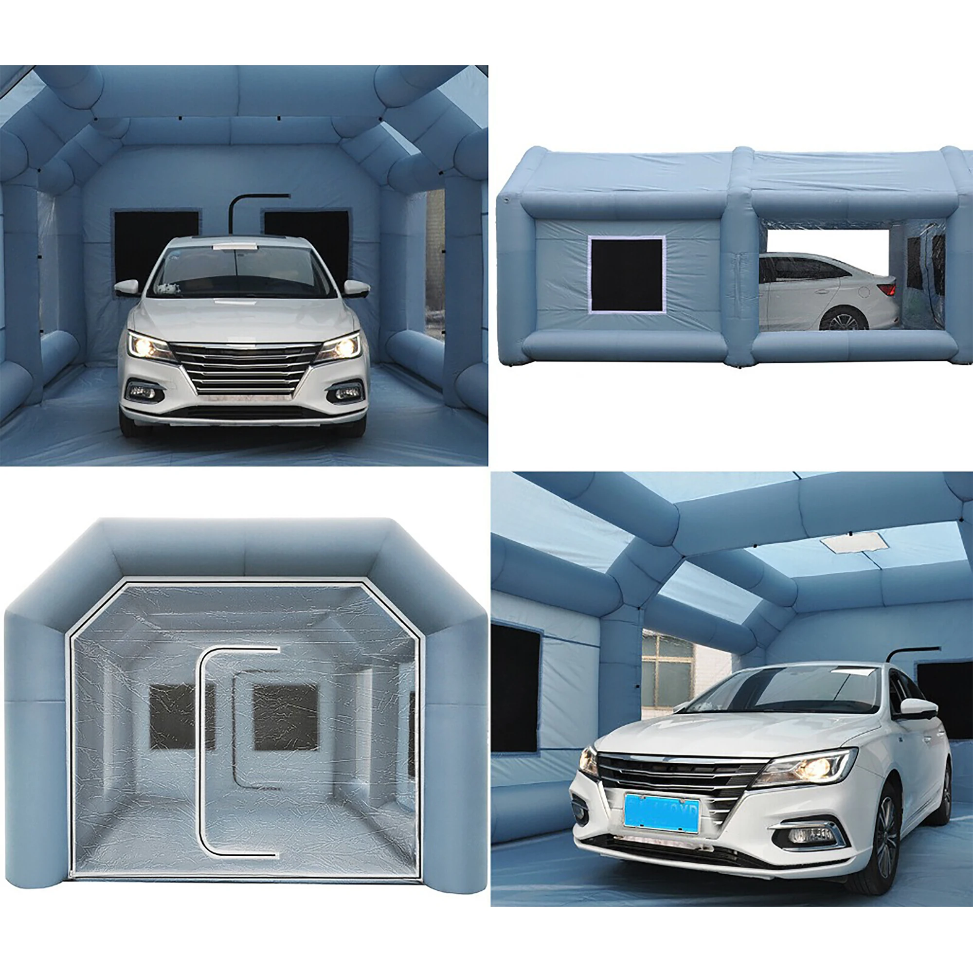 Профессиональная рабочая станция для автомобиля, портативная Автомобильная окрасочная камера, наружные мобильные Надувные Автомобильные кабины для распыления с фильтрующей системой